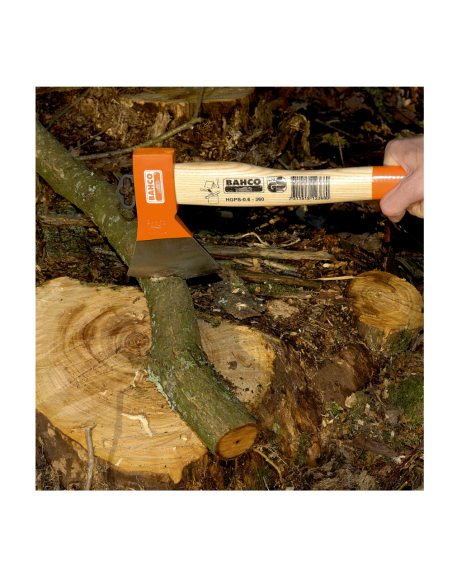 Hacha De Camping Con Mango De Madera De Fresno Curvado De 360mm Y 800 G Hgps-06-360 Bahco