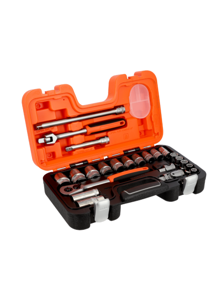 Set De Tubos Con Cuadro Conductor De 1/2 Con Perfil Hexagonal Imperial Y Crique Caja 23 Piezas S240af Bahco Set De Tubos Con Cuadro Conductor De 1/2 Con Perfil Hexagonal Imperial Y Crique Caja 23 Piezas S240af Bahco