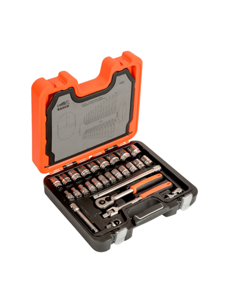 Set De Tubos Con Cuadrado De 1/2 Perfil Hexagonal Metrico Y Juego De Llaves Combinadas S400 Bahco