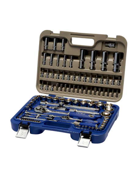 Caja Tubos Y Accesorios Encastre 1/2 Y 1/4 101 Piezas 129-101-4 Irimo Caja Tubos Y Accesorios Encastre 1/2 Y 1/4 101 Piezas 129-101-4 Irimo
