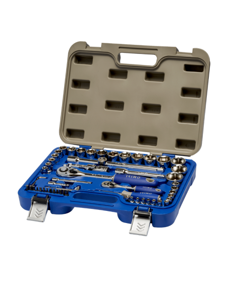 Caja Tubos Y Accesorios Encastre 1/2 Y 1/4 58 Piezas 129-58-4 Irimo Caja Tubos Y Accesorios Encastre 1/2 Y 1/4 58 Piezas 129-58-4 Irimo