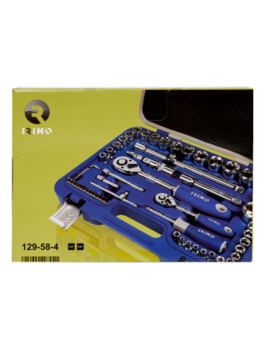 Caja Tubos Y Accesorios Encastre 1/2 Y 1/4 58 Piezas 129-58-4 Irimo