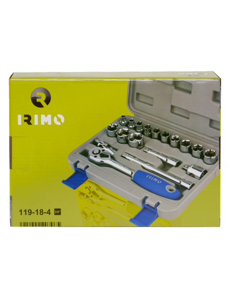 Caja De Tubos Y Accesorios Encastre 3/8 18 Piezas 119-18-4 Irimo Caja De Tubos Y Accesorios Encastre 3/8 18 Piezas 119-18-4 Irimo