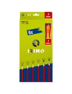 Set 6 Destornilladores Aislados 1000v 459v-6-c Irimo
