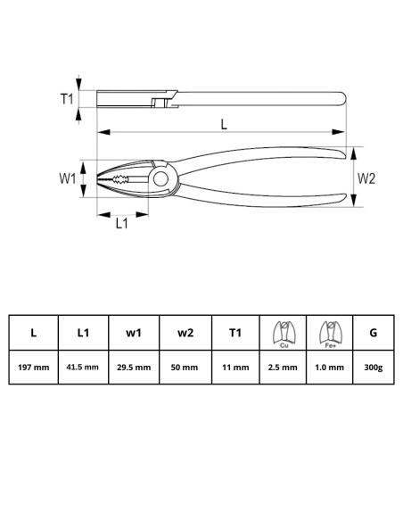 Alicate Universal Aislado 200mm 601v-200-1 Irimo Alicate Universal Aislado 200mm 601v-200-1 Irimo