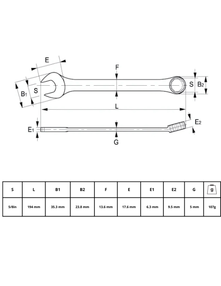 Llave Combinada 3/8 25a-12-2 Irimo
