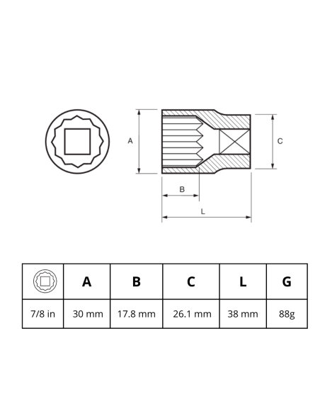 Tubo 7/8 Estriado 1/2 122a-28-1 Irimo