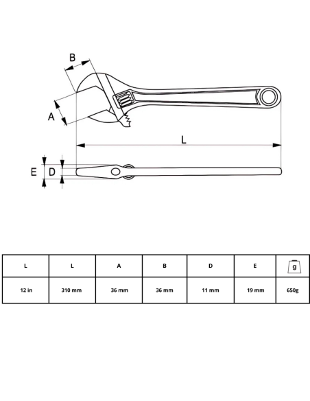 Llave Ajustable 12 5-300-2 Irimo Llave Ajustable 12 5-300-2 Irimo