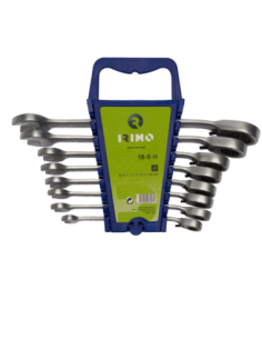 Set De Llaves Combinadas Con Crique Fijo 8 Piezas 18-8-h Irimo
