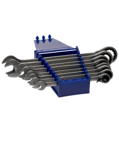 Set De Llaves Combinadas Con Crique Fijo 8 Piezas 18-8-h Irimo