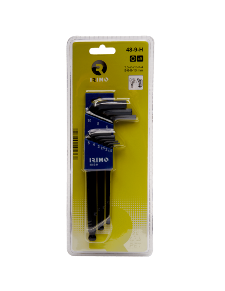 Set De 9 Llaves Allen Esfericas 48-9-h Irimo Set De 9 Llaves Allen Esfericas 48-9-h Irimo
