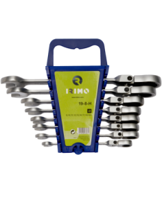 Set De Llaves Combinadas Con Crique Flexible 8 - 19 8 Piezas 19-8-h Irimo