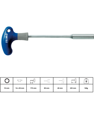 Llave T 10 191-10-175 Irimo