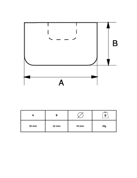 Boca Repuesto Nylon Para Martillo 529081 Irimo