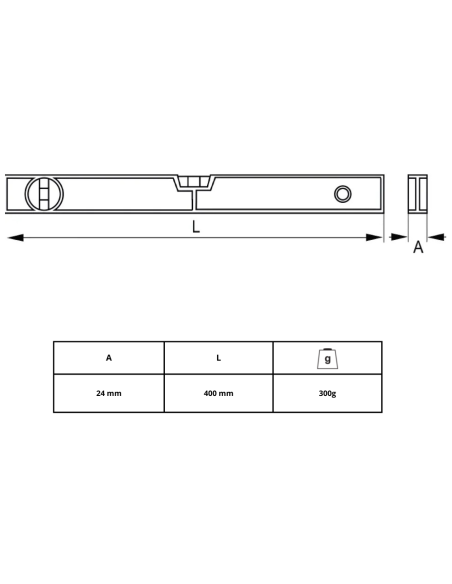 Nivel De Aluminio 40 Cm 982-40-1 Irimo Nivel De Aluminio 40 Cm 982-40-1 Irimo