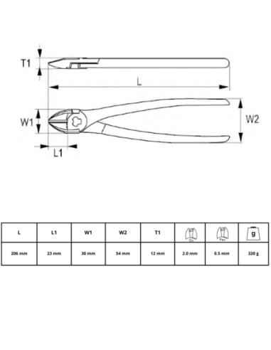 Pinza Universal 200mm 601-200-1 Irimo