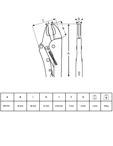 Pinza De Presion 10 64a-235-1 Irimo