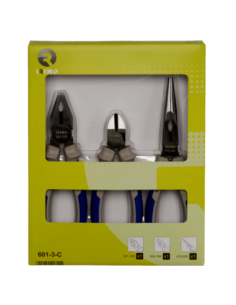 Set De 3 Pinzas Universal Corte Diagonal Semiredonda 601-3-c Irimo
