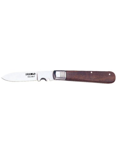 Cuchillo Plegable De Electricista Mango Madera 664-200-1 Irimo