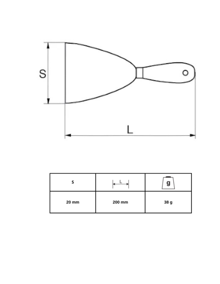 Espatula 20mm 540021 Irimo
