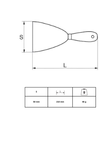 Espatula 50mm 540051 Irimo
