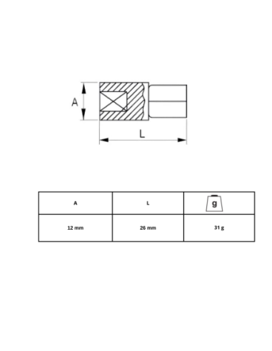 Adaptador 1/4 A 3/8 105-46-1 Irimo