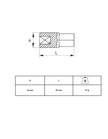 Adaptador 1/4 A 3/8 105-46-1 Irimo