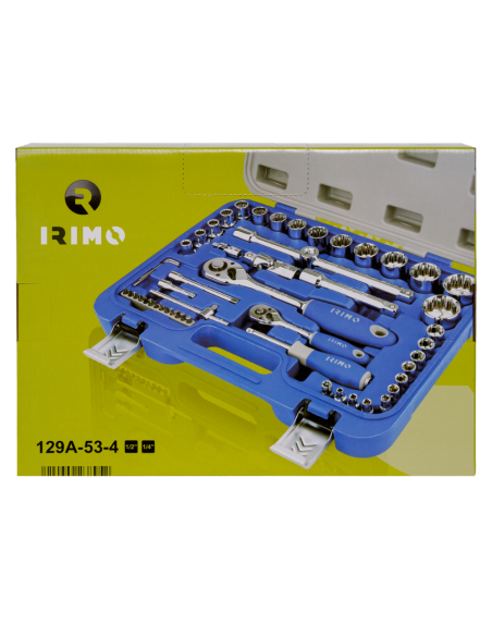 Caja Tubos 1/4 Y 1/2 53 Piezas 129a-53-4 Irimo Caja Tubos 1/4 Y 1/2 53 Piezas 129a-53-4 Irimo