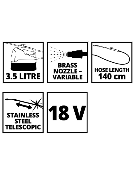 Pulverizador Inalambrico Ge-ws 18/35 Li Solo 3425210 Einhell Pulverizador Inalambrico Ge-ws 18/35 Li Solo 3425210 Einhell