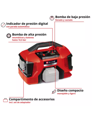 Compresor Inalambrico Pressito 18/21 4020467 Einhell