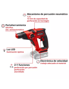 Rotomartillo Inalambrico Te-hd 18/12 Li - Solo 4513970 Einhell 2
