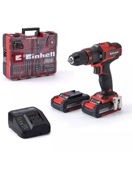 Taladro Inalambrico Con Percusion Te-cd 18/40 Li-i +64 (2x2 0ah) 4513992 Einhell Taladro Inalambrico Con Percusion Te-cd 18/40 Li-i +64 (2x2 0ah) 4513992 Einhell