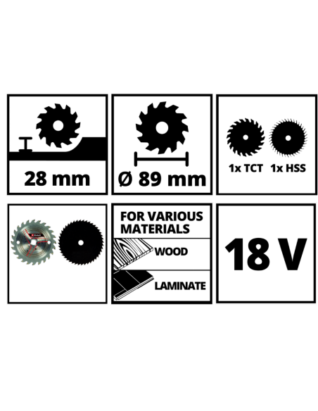 Mini Sierra Circular Inalambrica Te-cs 18/89 Li Solo 4331100 Einhell Mini Sierra Circular Inalambrica Te-cs 18/89 Li Solo 4331100 Einhell
