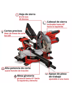 Ingleteadora Inalambrica Te-sm 36/210 Li Solo 4300880 Einhell 2