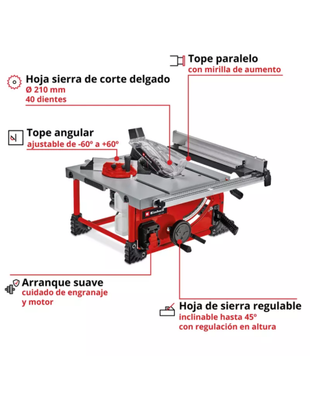 Sierra De Mesa Inalambrica Te-ts 36/210 Li Solo 4340450 Einhell Sierra De Mesa Inalambrica Te-ts 36/210 Li Solo 4340450 Einhell