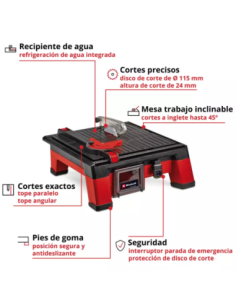 Corta Ceramicos Inalambrico Te-tc 18/115 Li Solo 4301190 Einhell 2