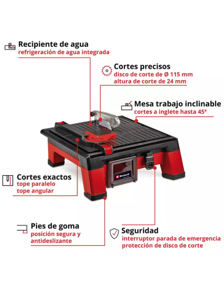 Corta Ceramicos Inalambrico Te-tc 18/115 Li Solo 4301190 Einhell Corta Ceramicos Inalambrico Te-tc 18/115 Li Solo 4301190 Einhell