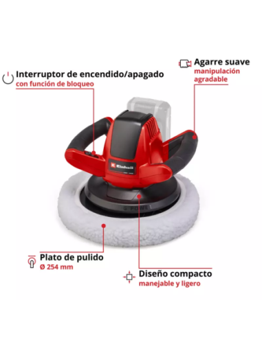 Pulidora Inalambrica Ce-cb 18/254 Li Solo 2093301 Einhell