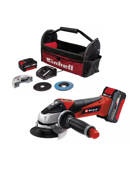 Amoladora Angular Inalambrica Te-ag 18/115 Li (1x4 0ah) 4431134 Einhell Amoladora Angular Inalambrica Te-ag 18/115 Li (1x4 0ah) 4431134 Einhell