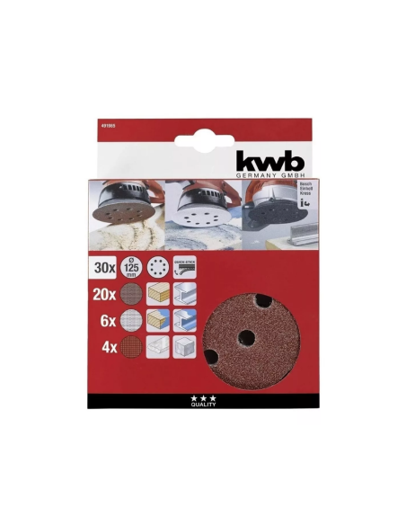 Set De 30 Lijas 125mm Kwb Set De 30 Lijas 125mm Kwb