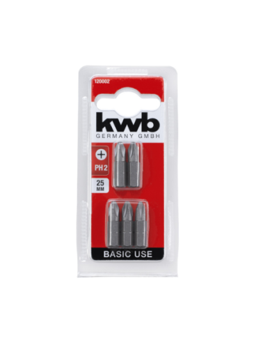 Puntas Ph2 X 25mm Blister X 5 49120002 Kwb