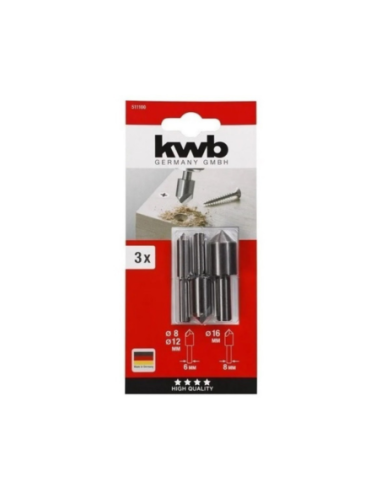 Avellanadores Set X 3 U 8 12 16 49511100 Kwb