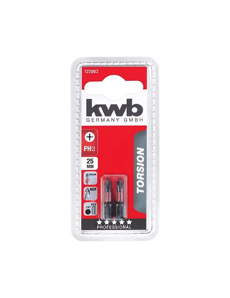 Punta Torsion Ph2 - 25mm X2 49122002 Kwb Punta Torsion Ph2 - 25mm X2 49122002 Kwb
