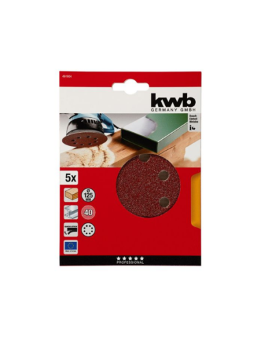 Disco Abrasivo Velcro 125/60 X 5 U 49491906 Kwb