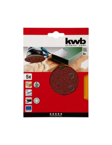 Disco Abrasivos Velcro 125/ 80 X 5 U 49491908 Kwb