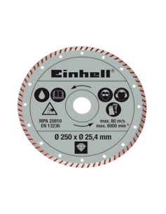 Disco De Corte Diamantado Para Te-tc 620 U 200mm X 25 4 4301175 Einhell