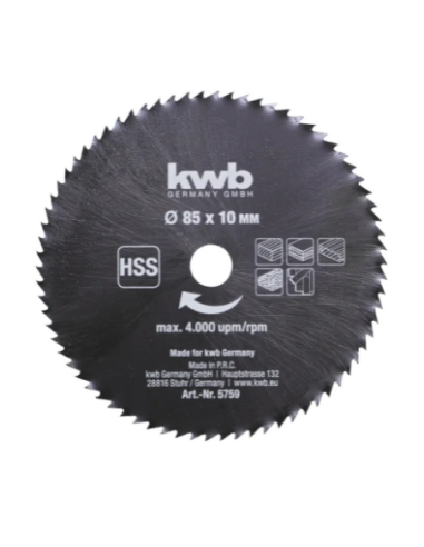 Set De 3 Discos Para Mini Sierra 85 X 10mm 49575915 Kwb