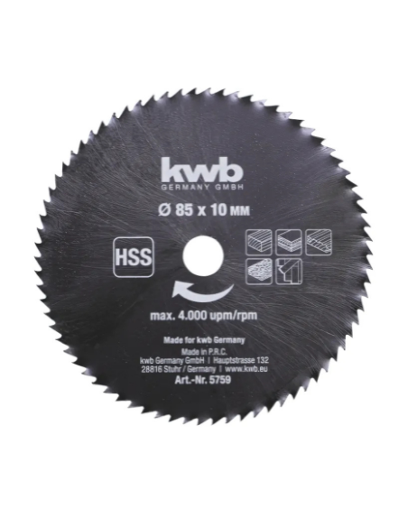 Set De 3 Discos Para Mini Sierra 85 X 10mm 49575915 Kwb Set De 3 Discos Para Mini Sierra 85 X 10mm 49575915 Kwb