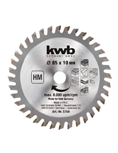 Set De 3 Discos Para Mini Sierra 85 X 10mm 49575915 Kwb