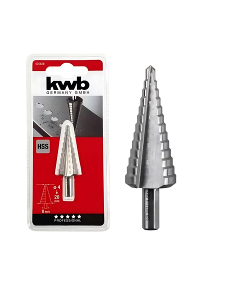 Mecha Escalonada Hss 4-20mm 49525820 Kwb